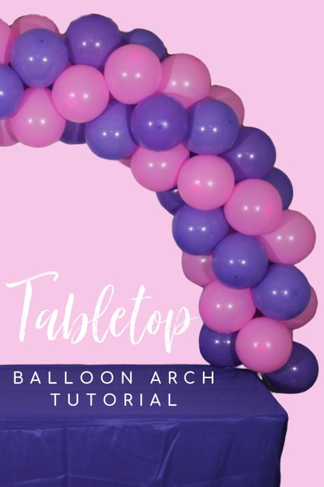 Watch this video tutorial and build a DIY balloon arch that clamps directly to your table. No helium balloon arch! Balloon Table Arch Ideas, Pvc Balloon Arch Diy, Table Balloon Arch Diy, Balloon Table Arch Decoration, Balloon Arch Videos Diy, Balloon Arch On Table, Table Arch Balloon, Balloon Arch Over Table, Diy Table Arch