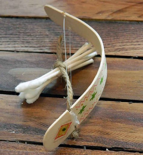 Popsicle Stick and Q-Tip Bow and Arrow | 25 DIY Ways To Get Ready For "Catching Fire" Arrow Crafts, Diy Popsicle, Boy Diy, Scouts Crafts, Popsicle Stick Crafts, Crafts For Boys, Bow And Arrow, Case Management, Mini Bows