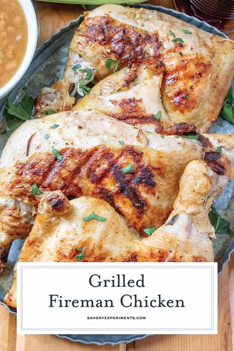 Fireman Chicken, Cornell Chicken, Grilled Chicken Marinade Recipes, Best Grilled Chicken Marinade, Bbq Chicken Marinade, The Best Grilled Chicken, Best Grilled Chicken, Chicken Lickin, Grilled Chicken Marinade