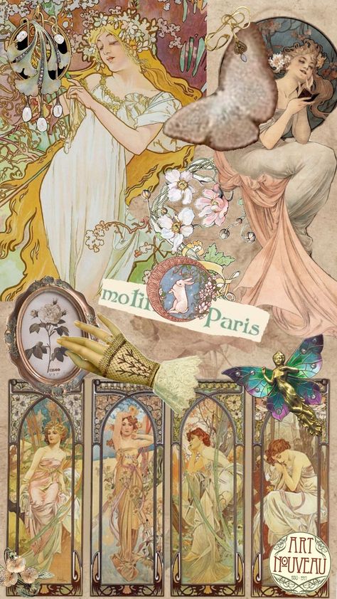 starting a series of aesthetics by decade :] first one up, art nouveau (1890s-early 1900s) #artnouveau #aesthetic #vintage #antique Aesthetic Vintage, Early 1900s, A Series, Art Nouveau, Pins, Art