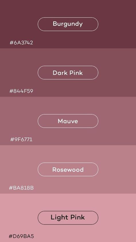 Canva Pink Color Code, Pink And Neutral Color Palette, Pink Complementary Colors, Muted Pink Color Palette, Gradient Color Palette, Vegan Magazine, Soft Autumn Palette, Hex Color, Cool Color Palette