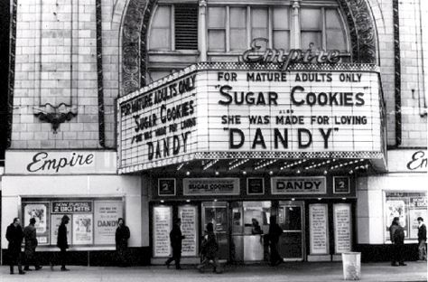 Sugar Cookies plays the Empire Theater, 42nd Street City Diorama, Classic Movie Theaters, Vintage Movie Theater, Don Delillo, Movie Marquee, Midtown Nyc, Back Alley, Television Advertising, Young Elvis