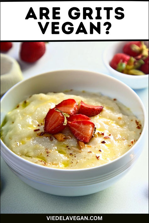 ARE GRITS VEGAN Vegan Grits, Grits Recipes, Grits Recipe, Southern Dishes, Tofu Scramble, Breakfast Options, Grits, Vegan Breakfast, Vegan Diet