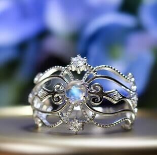 Cheap Engagement Rings, Buy Directly from China Suppliers:New arrivel  Moonstone Openwork Crown Snow Queen Ring for Ladies engagement wedding party ring jewelry gift Enjoy ✓Free Shipping Worldwide! ✓Limited Time Sale ✓Easy Return. Moonstone Crown, Unique Promise Rings, Queen Rings, Sterling Silver Promise Rings, Fine Silver Jewelry, Gothic Steampunk, Snow Queen, Antique Art Deco, Pretty Jewellery