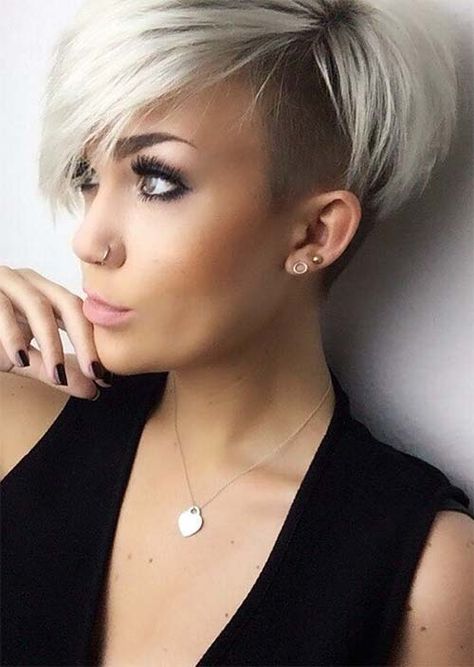 Short Undercut Hairstyles for Women: Undercuts for Women Short Undercut Hairstyles For Women, Short Undercut Hairstyles, Undercut Hairstyles Women, Short Undercut, Short Hair Undercut, Edgy Hair, Short Pixie Haircuts, Undercut Hairstyles, Short Blonde