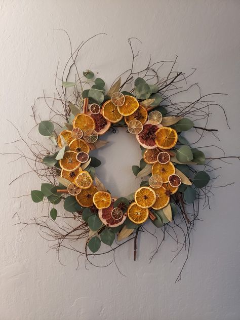 Dried Orange Slices Wreath, Orange Slice Wreath, Dried Fruit Wreath, Dried Citrus Wreath, Orange Christmas Wreath, Dried Citrus Garland, Dried Orange Wreath, Citrus Wreath, Easy Thanksgiving Table Decor