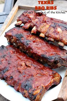 Texas Ribs Recipe, Texas Bbq Recipes, Best Ribs Recipe, Bbq Recipes Ribs, Texas Barbecue, Rib Recipe, Baked Ribs, Pork Rib Recipes, Barbecue Ribs