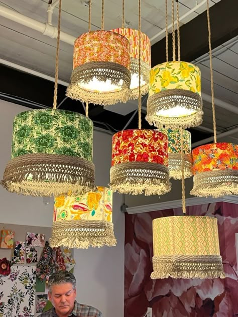 Handmade Lamps Creative, Restaurant Furniture Design, Funky Fabric, Wall Art Projects, Reuse Plastic Bottles, Diwali Decorations At Home, Diy Diwali Decorations, Cafe Furniture, Diwali Diy