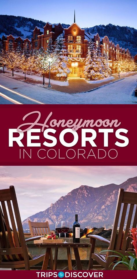 Colorado Honeymoon Fall, Colorado Romantic Getaway, Colorado Getaways For Couples, Colorado Honeymoon Winter, Colorado Couples Vacation, Colorado Honeymoon, Traveling Goals, Romantic Winter Getaways, Winter Honeymoon