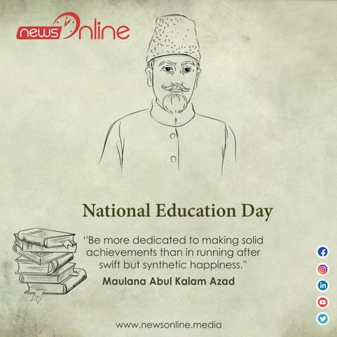 National Education Day 2022 Wishes, Quotes, Images, Posters National Education Day Poster, Education Day Poster, National Education Day, 2023 Wishes, Education Day, Ayurvedic Products, Focus On Your Goals, Wish Quotes, Wishes Quotes