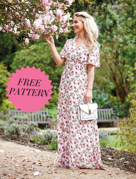 Boho Dress Pattern, Summer Sewing Patterns, Dress Sewing Patterns Free, Summer Dress Patterns, Dress Patterns Free, Vintage Dress Patterns, Dress Tutorials, Maxi Dress Pattern, Sewing Patterns For Kids