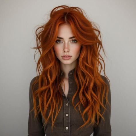 Transform your look with the stunning Cowboy copper hair color! This eye-catching shade brings warmth and vibrancy, perfect for those seeking a bold yet earthy aesthetic. Imagine sun-kissed strands that evoke the adventurous spirit of the Wild West. Whether you're embracing long, flowing locks or playful short styles, Cowboy copper adds a unique flair that complements all hair types. Dive into a world of inspiration and discover how to rock this trend with various hairdos, from casual waves to sleek updos. Elevate your style Copper Auburn Balayage, Dark Copper Hair, Cowboy Copper Hair, Cowboy Copper, Auburn Balayage, Earthy Aesthetic, Sleek Updo, Shadow Root, Copper Hair Color