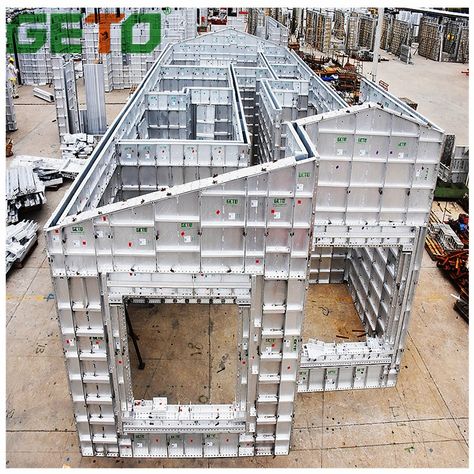 High Quality Aluminium Formwork Wall Slab Column Formwork System And Shuttering Concrete Modular Panels With OEM Formwork Concrete, Concrete Formwork, Insulated Concrete Forms, Model Architecture, Concrete Forms, Concrete Building, House Construction, Architecture Model Making, Model Making