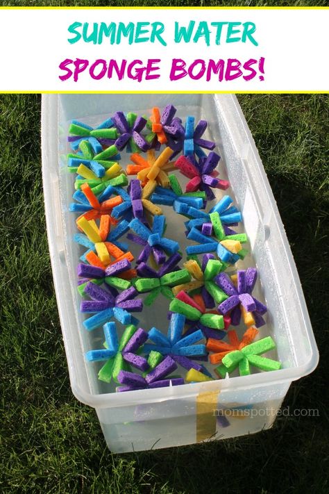 Diy Sponges, Fun Outdoor Games, Backyard Birthday, Sensory Boxes, Water Party, Summer Water, Backyard Games, Summer Games, Summer Birthday