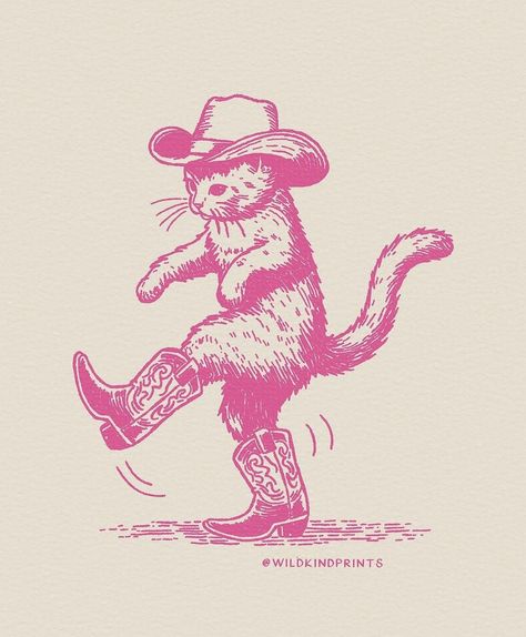 Arte Inspo, Funky Art, Kitty Cat, Wall Collage, Cat Art, Art Inspo, Cowboy Boots, Feline, Cute Art