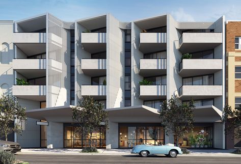 Studio Apartment Building Design, 4 Story Building, 4 Story Apartment Building Design, 3 Story Apartment Building Design, Apartment Block, 7 Story Apartment Building, Facade Apartment Building, High Rise Condominium Facade, Wooden Facade Apartment Building