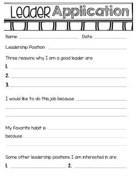 Elementary Leadership Activities, Leadership Notebook, The Leader In Me, Leadership Classes, Data Notebooks, Student Leadership, Leadership Activities, Class Jobs, Elementary Counseling