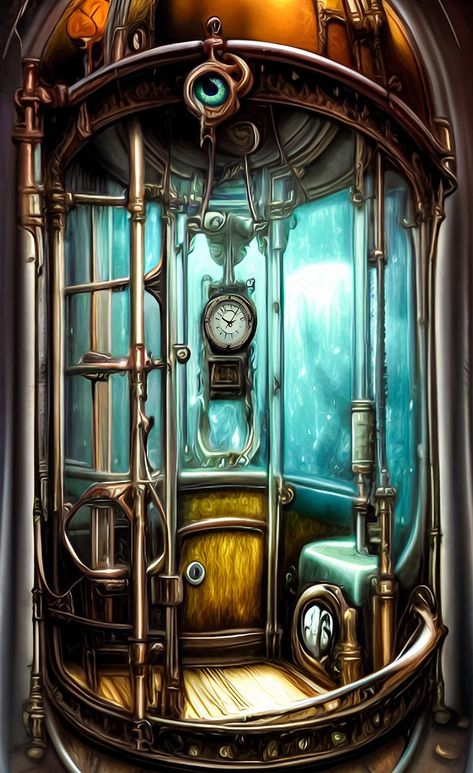 Time Machine Steampunk - Free image on Pixabay Steampunk Background, Time Travel Machine, Joe Vitale, Steampunk Artwork, Underwater City, Neo Victorian, Free Illustration, Travel Illustration, Travel System