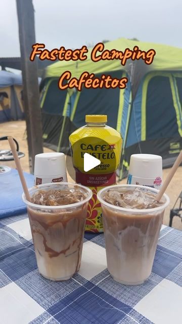 Denisse’s Cafécito Bar on Instagram: "Cafécito while Camping at its best! 😋🫶🏼   So glad I found this Café Bustelo right before our camping trip.  Super easy to make… Just add some ice, your choice of milk, and any sweetener of your choice. Definitely didn’t disappoint😋 Hope you’re all having an awesome weekend!!   𝐂𝐚𝐟𝐞́ 𝐁𝐮𝐬𝐭𝐞𝐥𝐨 𝐢𝐜𝐞𝐝 𝐂𝐚𝐟𝐞́𝐜𝐢𝐭𝐨𝐬  What I used…  •La Lechera condensed milk on one and Dulce de Leche on the other @lalecherausa @lalechera  •Ice 🧊 •Milk  •Unsweetened Café Bustelo @cafebustelo  •Drizzle some La Lechera condensed milk on one and Dulce de Leche on the other @lalecherausa @lalechera   Enjoy Amigas and keep following for more @ds_cafecito_bar" Cafe Bustelo Iced Coffee, Bustelo Coffee, Cafe Bustelo, Coffee Ideas, Ice Milk, Camping Trip, Condensed Milk, Camping Trips, Iced Coffee