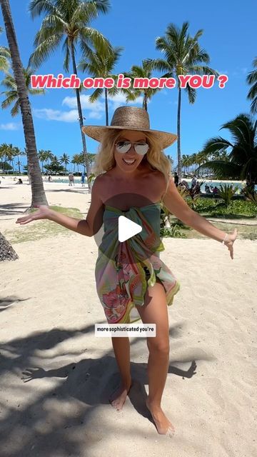 Monica D 🌺 Hawaii 🏖 Beach on Instagram: "Which style is more you ? * Let me show you another fun way to wear a sarong / pareo ! You can wear it to the beach , or to the pool! • Please let me know if you need any links! • • • • • #pareos #summeroutfitideas #vacationoutfits #fashionhacks  How to wear a sarong , how to tie a sarong , ways to wear a pareo" Sarong Into Dress, Ways To Tie A Sarong Beach Wrap, Hawaiian Sarong Outfit, How To Tie A Beach Wrap Skirt, Ways To Tie Sarong, How To Wrap A Sarong, How To Style A Sarong, Sarong Outfit Ideas, How To Wear A Sarong