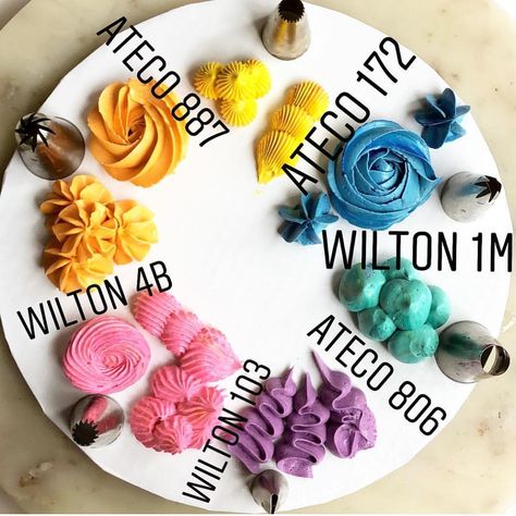 Have you tried all of these tips? Which one do you like the best? I love Wilton tips but think I need to try some Ateco tips too. Regram @thepurplecupcake_  ------------------------------ Follow  @momlovesbaking Follow #momlovesbaking ------------------------------  Like 10 posts & subscribe to my blog for awesome recipes (Link in Bio)  Tag 3 friends that would love this  Turn on post notifications to see new content ASAP ------------------------------  All rights & credits reserved to the respe Wilton 1m, Wilton Tips, Frosting Tips, Cake Decorating Frosting, 3 Friends, Food Decoration, Have You Tried, Orange Pink, You Tried