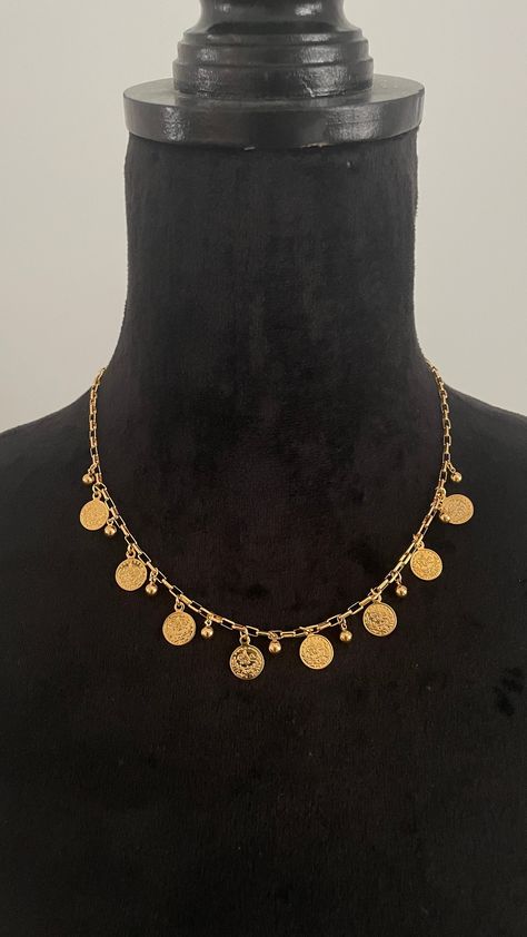 Simple chain with mini liras and golden balls  Jewelry for women gifts Middle Eastern style accessories for weddings Kurdish clothes and necklaces earrings belts lira coin jewelry Arabic Balkan Kurdish jewelry for special occasions and every day wear You may also like this: https://www.etsy.com/listing/1497198187/stacked-lira-ringlira-co-jewelry?click_key=eefabd823aeb36fbc232af9deb1ee91f01a8d0d5%3A1497198187&click_sum=271029ef&ref=shop_home_active_23&frs=1 Kurdish Jewelry Jewelry for women minimalistic jewelry middle eastern fusion jewelry middle eastern lira accessories accessories for henna party henna party jewelry gold hair piece  gold plated jewelry jewelry for kurdish weddings lira coin jewelry ottoman empire coin jewelry Simple Gold Jewelry Indian, Coin Jewellery, Arab Accessories, Balkan Jewelry, Gold Arabic Jewelry, Lira Bracelet Gold, Kurdish Jewelry, Arabian Jewelry, Gold Arab Jewelry