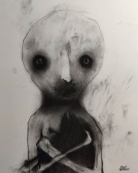 Matas Martinaitis on Instagram: “(sold) 21x30cm, charcoal on paper, drawings are available for purchase, message me if interested. . . . . . . . . . . . . . . #art #artists…” Creepy Charcoal Art, Psychology Project, Charcoal Art, Creepy Art, Paper Drawing, Charcoal Drawing, Reference Photos, Horror Art, Message Me