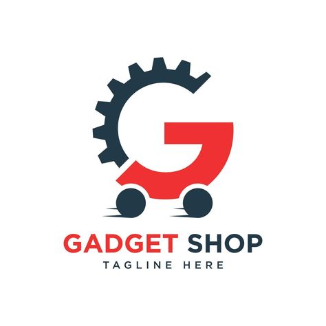 Gadgets Shop Logo modern minimal design gear concept for online shopping business Gadget Logo Design, Gadgets Logo, Gadgets Shop, Gadget Shop, Logo Modern, Logo Banners, Cityscape Photos, Shop Logo, Background Banner