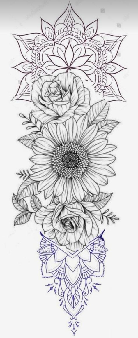 Behind The Knee Tattoo, The Knee Tattoo, Mandala Tattoos, Flash Tattoo Designs, Knee Tattoo, Mandala Tattoo, Flash Tattoo, Tattoos And Piercings, The Knee