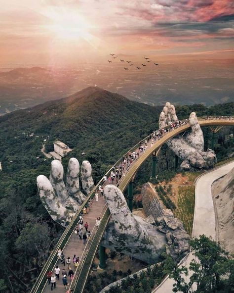 Golden Bridge, Halong Bay, A Bridge, Da Nang, Vietnam, Bridge, On Instagram, Instagram