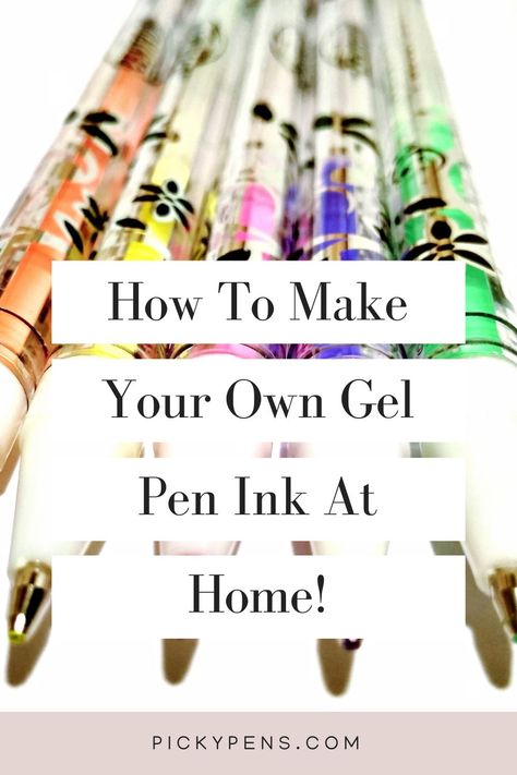 In this article, we go over how you are able to make your own gel pen ink at home. Although regular gel pens are cheap enough, some people do like to use their own homemade gel pen ink as it offers additional levels of customisation. Art Recipes, Creation Crafts, Basic Concepts, Ink Refill, Arts And Crafts Supplies, Pen Ink, Paint Pens, Gel Pens, Some People