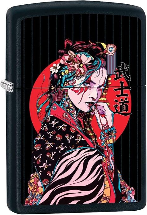 Amazon.com: Zippo Lighter: Japanese Geisha Girl - Black Matte 80880 : Health & Household Awesome Backgrounds, Japanese Wallpaper Iphone, Cute Backgrounds For Iphone, Wallpaper Cartoon, Woman Warrior, Hype Wallpaper, Amoled Wallpapers, Japanese Art Prints, Cyberpunk Girl