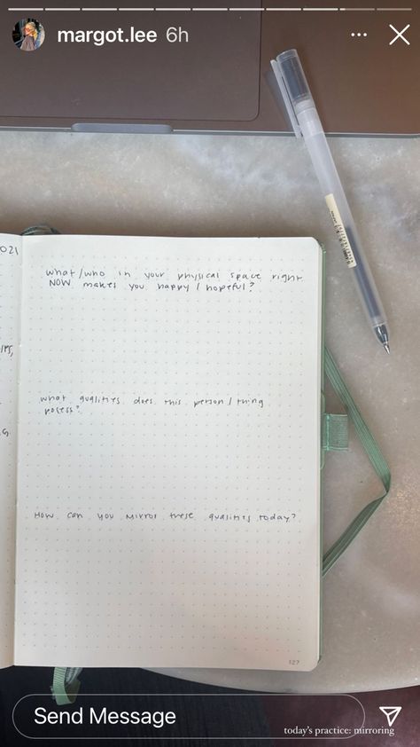 Intentional Journaling, Margot Lee, Journal Inspiration Writing, Daily Day, Physical Space, Journal Writing Prompts, Shadow Work, Journal Writing, Journal Prompts