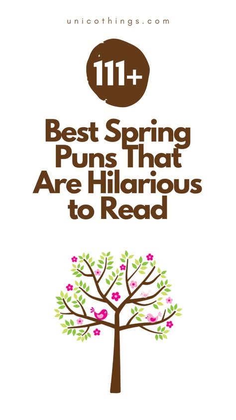 Spring into laughter with blooming good humour with these funny spring puns and embrace the season of renewal.🌸😄 Spring Puns Letterboard, Spring Puns Funny, Spring Puns, Nature Puns, Flower Puns, Happy Spring Day, Witty Comebacks, Double Entendre, Spring Quotes