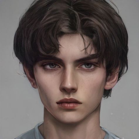 Artbreeder Portraits, Boy Face, Digital Portrait Art, Face Reference, Face Characters, Boy Character, Face Men, Realistic Art, 인물 사진