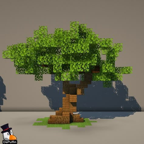 Bonsai Tree Minecraft, Small Custom Trees Minecraft, Custom Dark Oak Trees Minecraft, Custom Oak Tree Minecraft, Minecraft Custom Tree Design, Minecraft Small Custom Tree, Minecraft Tree Tutorial, Willow Tree Minecraft, Minecraft Small Tree