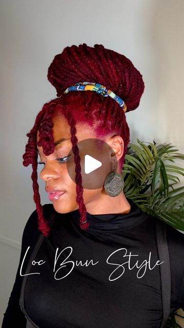 How To Do Dreadlocks, Loc Bun, A High Ponytail, Bun Style, Bun Tutorials, Two Strand Twist, Dreadlock Style, Bun Styles, High Bun