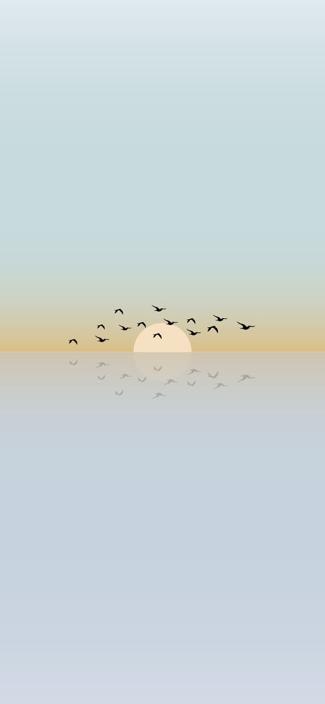 Minimalist phone wallpapers - Sunset and birds flying Wallpapers Sunset, Minimalist Phone Wallpaper, Phone Wallpaper Hd, Minimalist Wallpaper Phone, Island Wallpaper, Minimalist Phone, Pixel Art Background, Gym Photos, Minimal Wallpaper