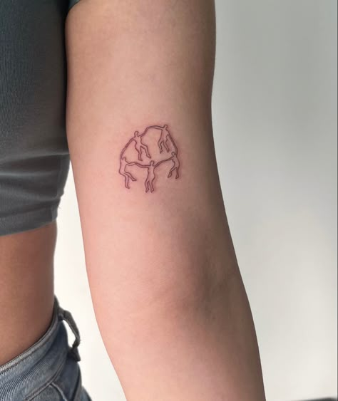 6 Person Tattoo, People Tattoo Outline, Small People Tattoo, Growing Up Tattoo, Little People Tattoo, Dancing People Tattoo, Matchbook Tattoo, Matisse Tattoo, Utah Tattoo