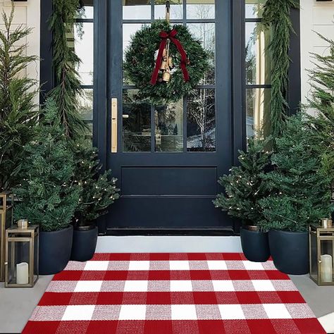 Christmas front porch decor