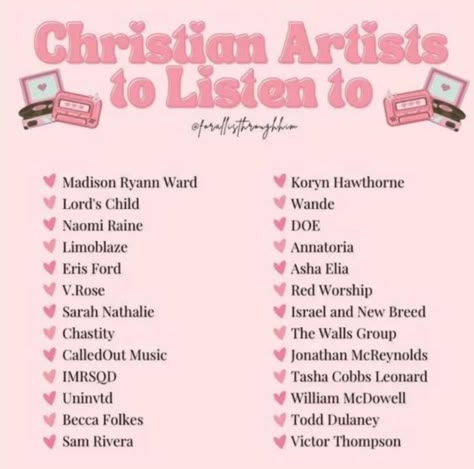 Songs Christians Can Listen To, Netflix Shows To Watch Christian, The Best Christian Songs, Christian Youtube Ideas, 2000s Christian Aesthetic, Things To Do As A Christian, Christian Group Chat Names Ideas, Christian R&b Playlist, How To Have A Christian Glow Up