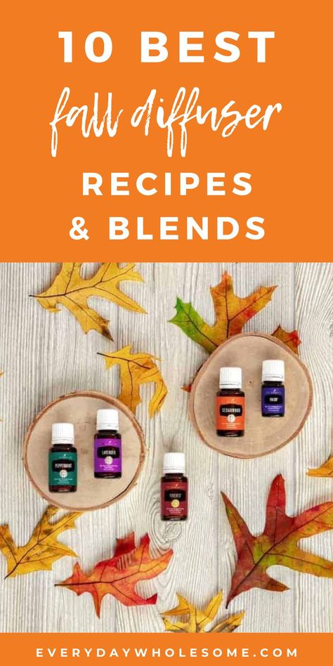 These are my favorite essential oil diffuser recipes and blends you can use in any DIY recipe for your home for fall or autumn that I love to diffuse in my home all during the holiday season! You can also make room sprays & scent your hand soap for fall! Many of these are Young Living essential Oils. #fallrecipes #fallessentialoils #essentialoilrecipes Diy Foaming Hand Soap Essential Oils, Fall Scents Essential Oils, Young Living Diffuser Recipes, Christmas Spirit Essential Oil, Young Living Essential Oil Diffuser, Diffuser Blends Young Living, Fall Essential Oil Blends, Fall Smells, Living Oils Recipes