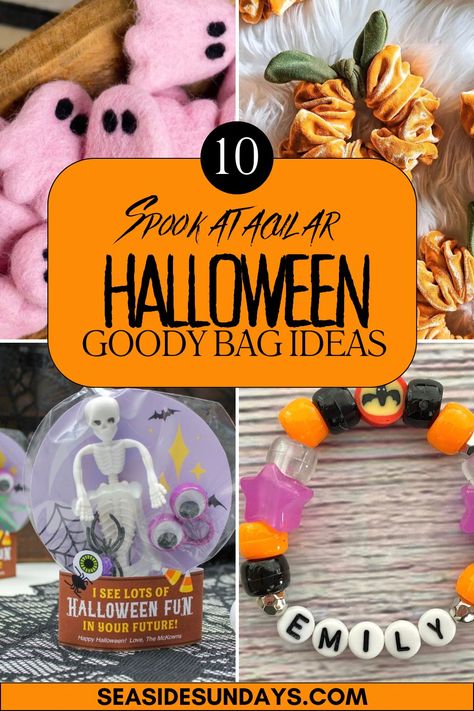 These Halloweeen goody bag ideas are perfect for your little trick or treaters! From cute Halloween giveaways to Halloween loot bag ideas for a crowd, we have lots of adorable handmade ideas you can use at your next halloween party! Halloween Loot Bag Ideas, Halloween Goodie Bag Ideas, Halloween Giveaway Ideas, Loot Bag Ideas, Goody Bag Ideas, Halloween Party Bags, Halloween Goodie Bags, Trick Or Treaters, Playdough Kits