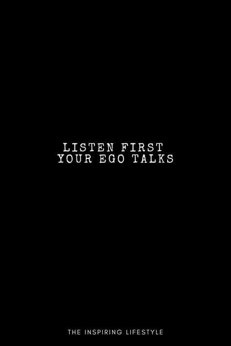 Sometimes we can say something we regret and that's because we have many inner implications. Listen to your feelings and rationalize the situation. Sometimes our ego talks, and we say some things we did not meant #listen #quote #soul #thesinpiringlifestyle Soul Quotes, Salon Design, Say Something, Listening To You, Things To Come, Feelings, Quotes, Design