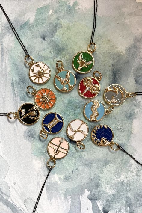 Zodiac Accessories, Locket Necklaces, Crescent Moon Jewelry, Enamel Locket, Push Presents, Astrology Jewelry, Tell Your Story, Zodiac Jewelry, Celestial Jewelry