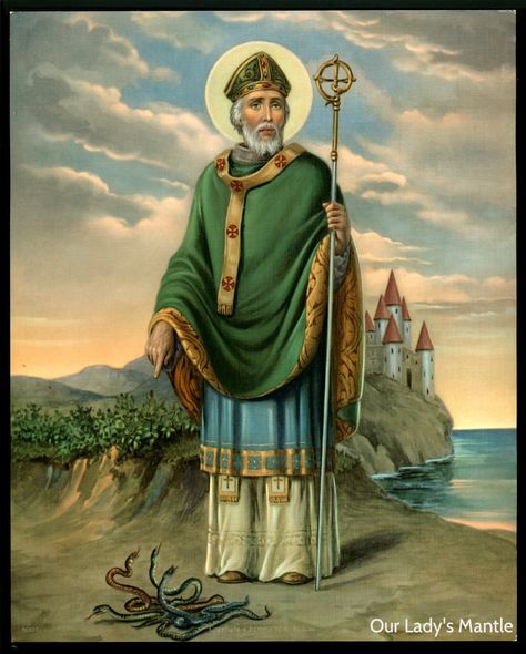 St Patric, Catholic Pictures, Irish Culture, 8x10 Art Prints, Catholic Art, Patron Saints, Saint Patrick, Christian Wall Art, Great Memories