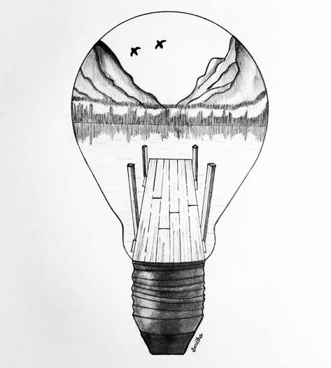 #DhruvaniArts #art #artist #artwork #drawing #sketch #sketching #lightbulb #pencildrawing #pencilart #pencilsketch Drawing Of A Lightbulb, Light Bulb Sketch Drawings, Light Bulb Drawing Creative, Sketching Scenery, Summer Drawing Ideas Creative, Lightbulb Sketch, Lightbulb Drawings, Sketchpad Ideas, Light Bulb Art Drawing