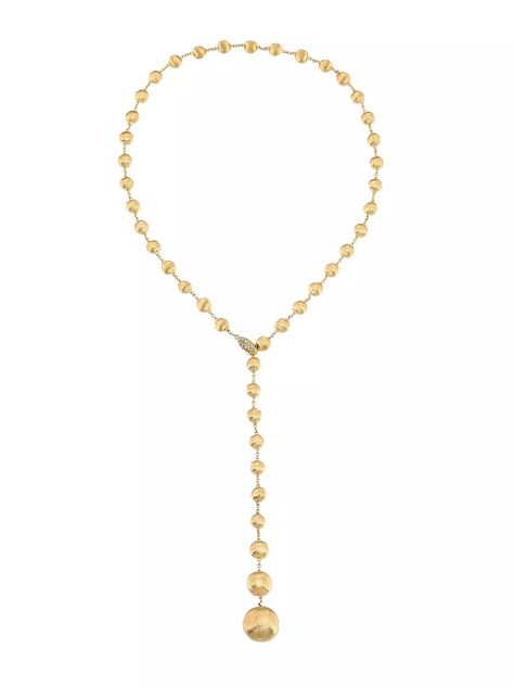 Shop Marco Bicego Africa 18K Yellow Gold & Diamond Lariat Necklace | Saks Fifth Avenue Gemstone Lariat Necklace, Diamond Lariat Necklace, Marco Bicego Jewelry, Africa Necklace, Gold Lariat Necklace, Marco Bicego, Turquoise Pendant Necklace, Pearl Pendant Necklace, Lariat Necklace