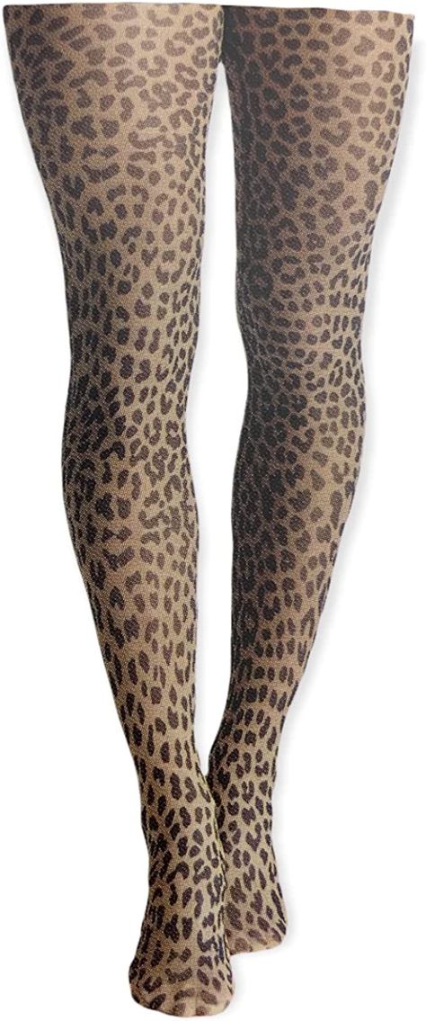 Secret Treasures Leopard Print Sheer tights - No bind, Roll Resistant, Soft and comfortable (Small) at Amazon Women’s Clothing store Fitted Full-length Brown Tights, Fitted Leopard Print Mini Bottoms, Leopard Print Tights, Leopard Print Gloves, Cassie Skins, Leopard Tights, Fitted Leopard Print Mini Skirt, Print Tights, Colored Tights Outfit