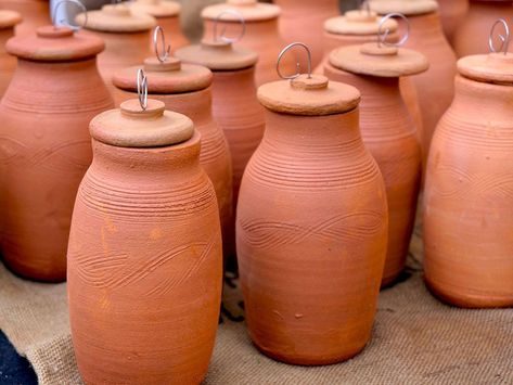 How To Overwinter Ollas For Years Of Use: Get More From Irrigation Pots Clay Pot Irrigation, Earthen Pots, Vinegar Cleaning, Gardening 101, Diy Water, Love Garden, Scrub Brush, Plant Roots, Gardening Landscaping